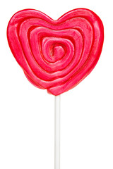 Heart-shaped lollipop
