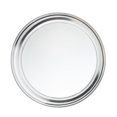Clean closed empty perti dish isolated on white, top view © nevodka.com