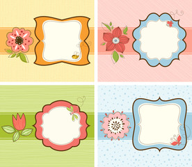 Cute Floral Frame Set