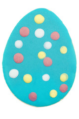 Large easter cookie with sugar glazing