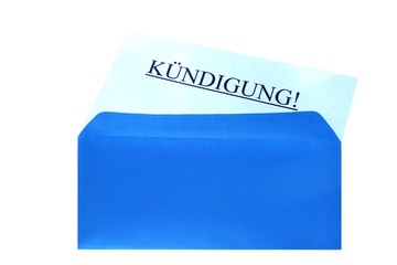 blauer Brief - K&uuml;ndigung