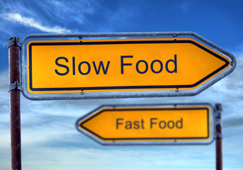 Strassenschild 1 - Slow Food