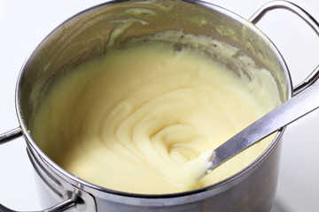 Mashed potato in a pot