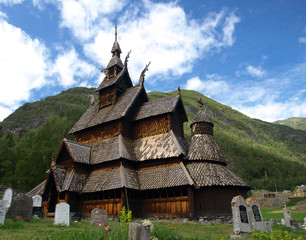 Fototapeta na wymiar Borgund Stavkirke, Norwegia