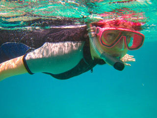underwater swimmer