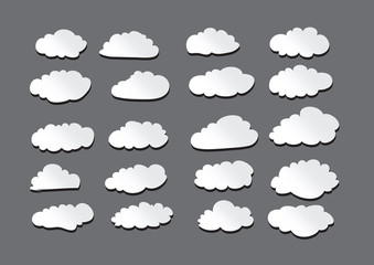 design of clouds Vector illustration