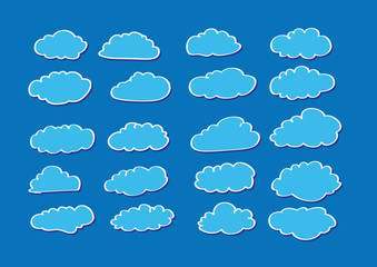design of clouds Vector illustration