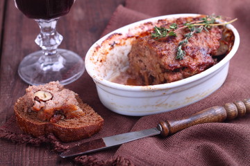 terrine of pork, liver and nuts