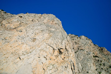 Rocks under the sky