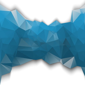 blue poligonal