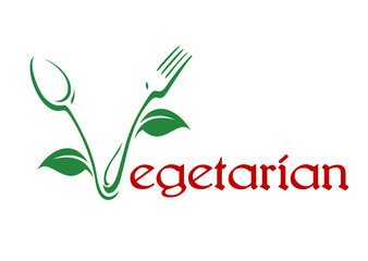 Vegetarian food icon