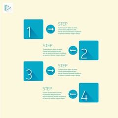 Blue Modern trendy flat Design banner