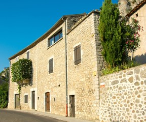 Fototapeta na wymiar Vogüé en Ardèche, plus beau village de France