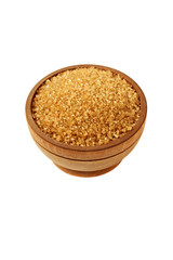 Brown sugar isolated  on white background