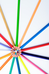 Spectrum of many different color pencils