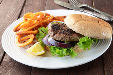 Burger and Fries