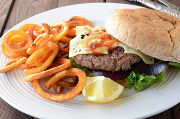 Burger and Fries