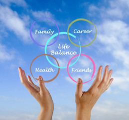 Diagram of life balance
