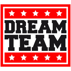 Text Box Sterne Logo Design Paar Dream Team