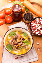 Bean soup with meat
