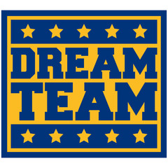 Text Box Logo Sterne Design Paar Freunde Dream Team