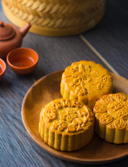 Traditional Chinese mid autumn festival food