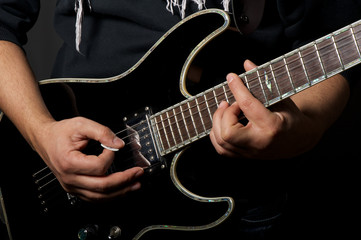 Fototapeta na wymiar guitar player
