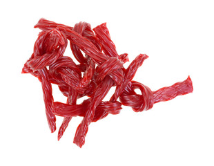 Twisted red licorice