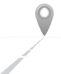 Road to somewhere gray point map