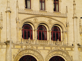 Fototapeta premium Rossio Railway Station in Lisbon