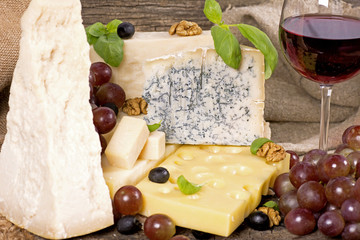 Assortment of cheese