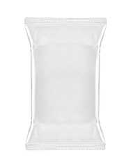 white package template bag food