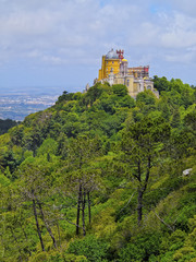 Fototapeta na wymiar Pena National Palace and Park in Sintra