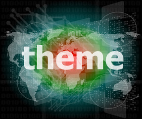 theme word, backgrounds touch screen with transparent buttons