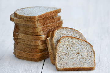 Sliced wheat bread