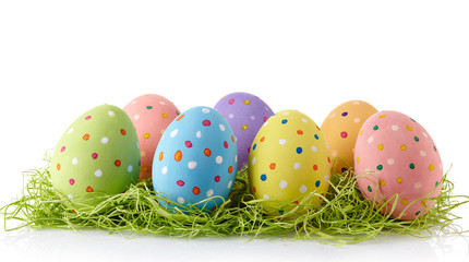 Colorful Easter eggs