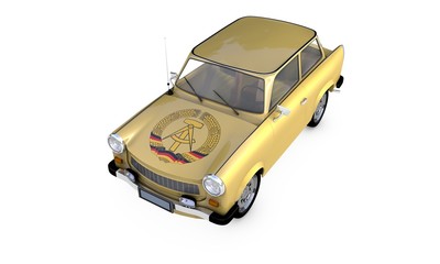 Trabant gold Obenansicht