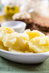 Fresh boiled potatoes