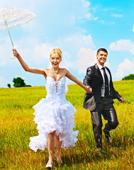 Couple summer outdoor.