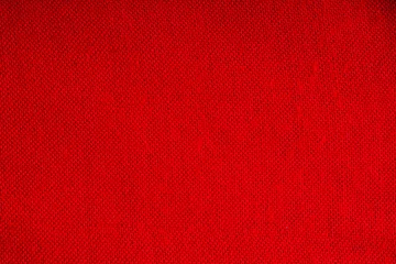 Garden poster Dust Closeup of red fabric textile material as texture or background