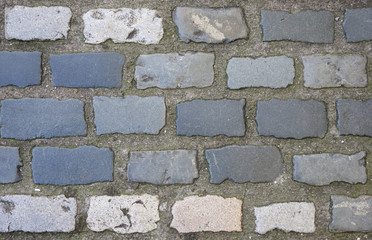 Backgrounds grey cobbled path