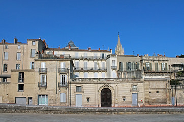 Fototapeta na wymiar Zabytkowego centrum Montpellier