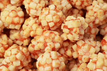 shrimps meat ball  fried in the dish