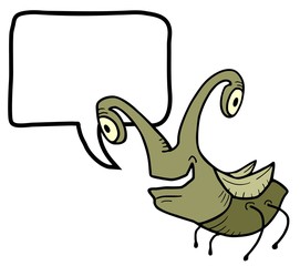 Funny bizarre insect