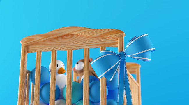 Crandle for baby boy