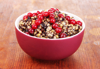 Bowl with kutia -  traditional Christmas sweet meal in Ukraine,