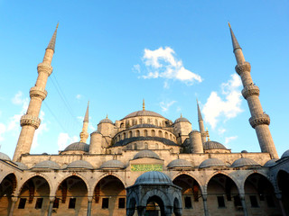 Fototapeta na wymiar Mosquée bleue Sultanahmet Camii Istanbul Turquie