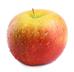 Fresh red apple, isolated on white