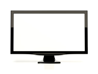 Monitor isolated on white