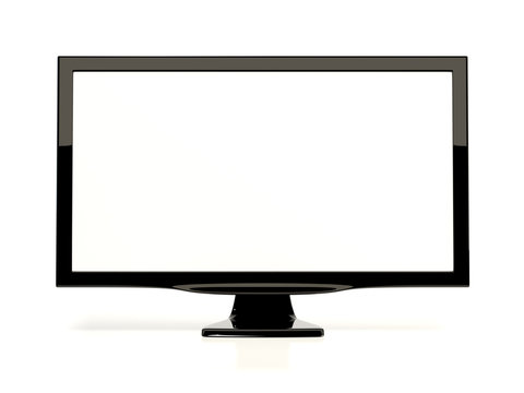 Monitor isolated on white